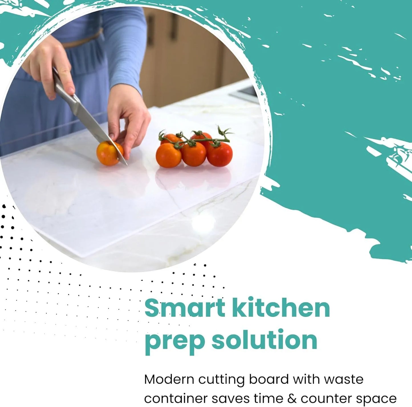 Kitchen Countertop Non-Slip Transparent Cutting Board