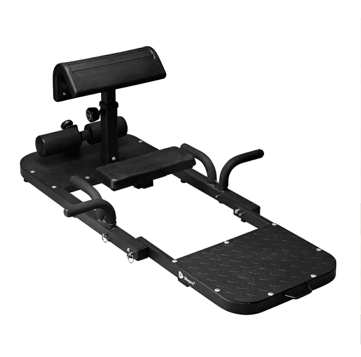 A home for hip thrust and squat machines - a multi-functional gluteal muscle builder
